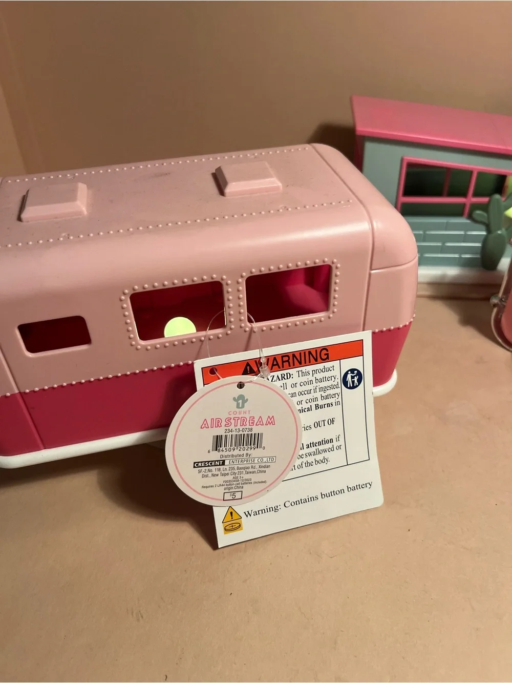 RETRO style set of 3 Pink /airstream -car/ motel / light up decoration 🌵🎀🎀